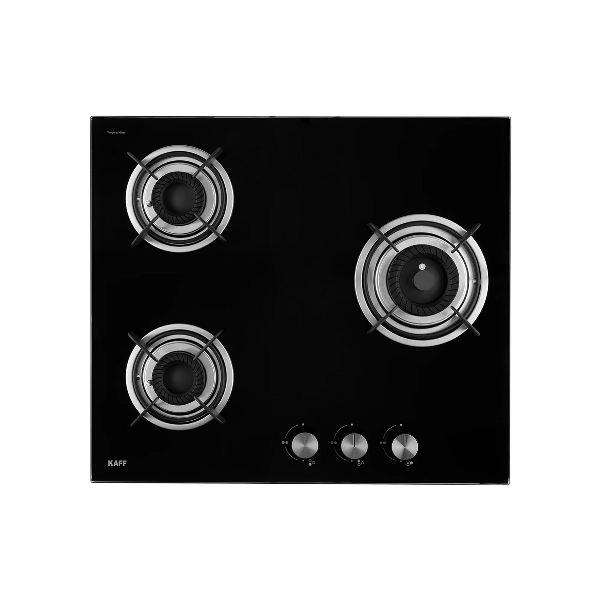 KAFF CRH 603 – Built-in Hob with 3 Black Coated Tornado Style Burners, Auto Ignition, 60 cm-4