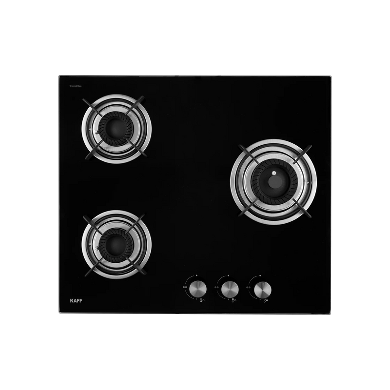 KAFF CRH 603 – Built-in Hob with 3 Black Coated Tornado Style Burners, Auto Ignition, 60 cm-4