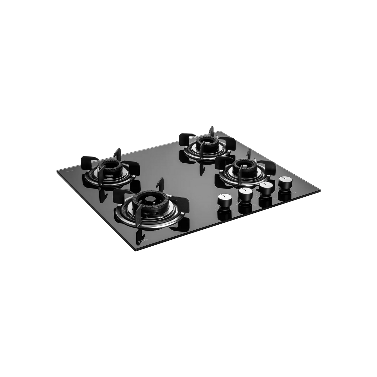 KAFF CRH 604 – Built-in Hob with 4 Black Coated Tornado Style Burners, Auto Electric Ignition, 60 cm Black Tempered Glass-7
