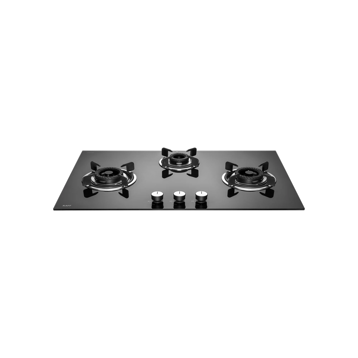 KAFF CRH 783 – Built-in Hob with 3 Black Coated Tornado Style Burners, Auto Electric Ignition, 78 cm Black Tempered Glass-3