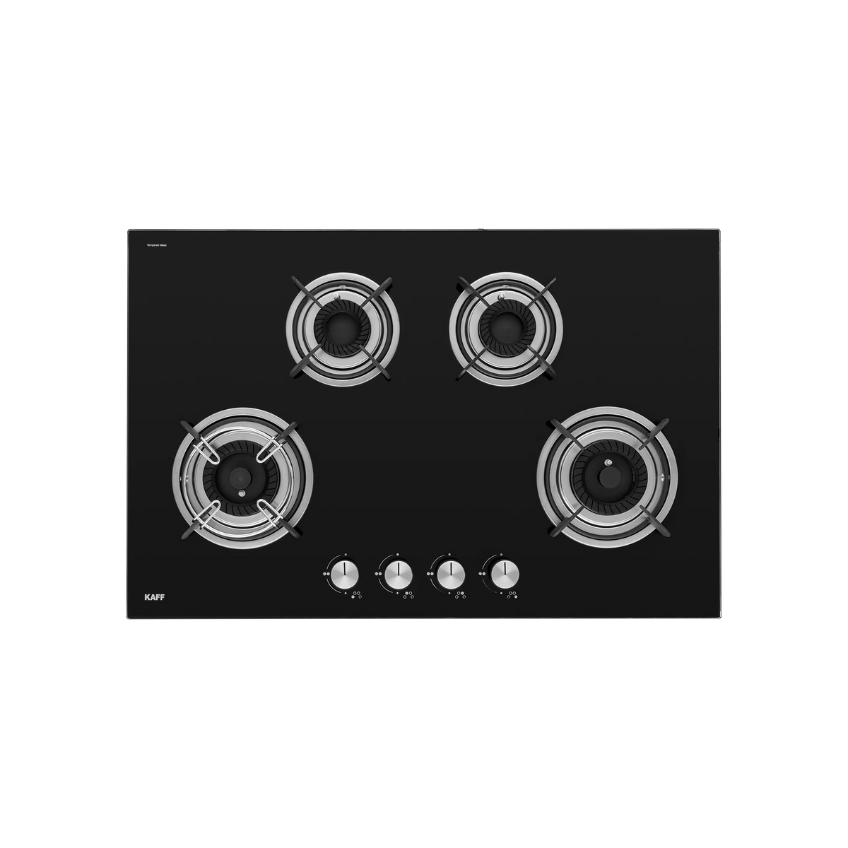 KAFF CRH 804 Built-in Hob | 4 Tornado Style Burners | 80 cm | Auto Electric Ignition | Black Tempered Glass-3