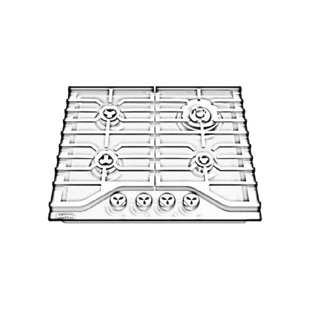 Carysil CX HOBS 90-5 Built-in Gas Hob | 90 cm 5 Burner | Full Brass Burners | Cast Iron Pan Support | Auto Ignition | FFD Safety | Matte Black Finish-4