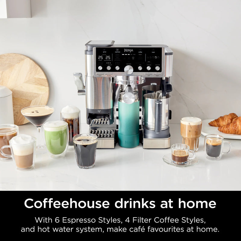 Ninja Luxe Café Pro Series ES701 – 3-in-1 Espresso, Drip & Cold Brew Coffee Machine with Grinder, Scale, Dual Froth System & Barista Assist (Silver)-12