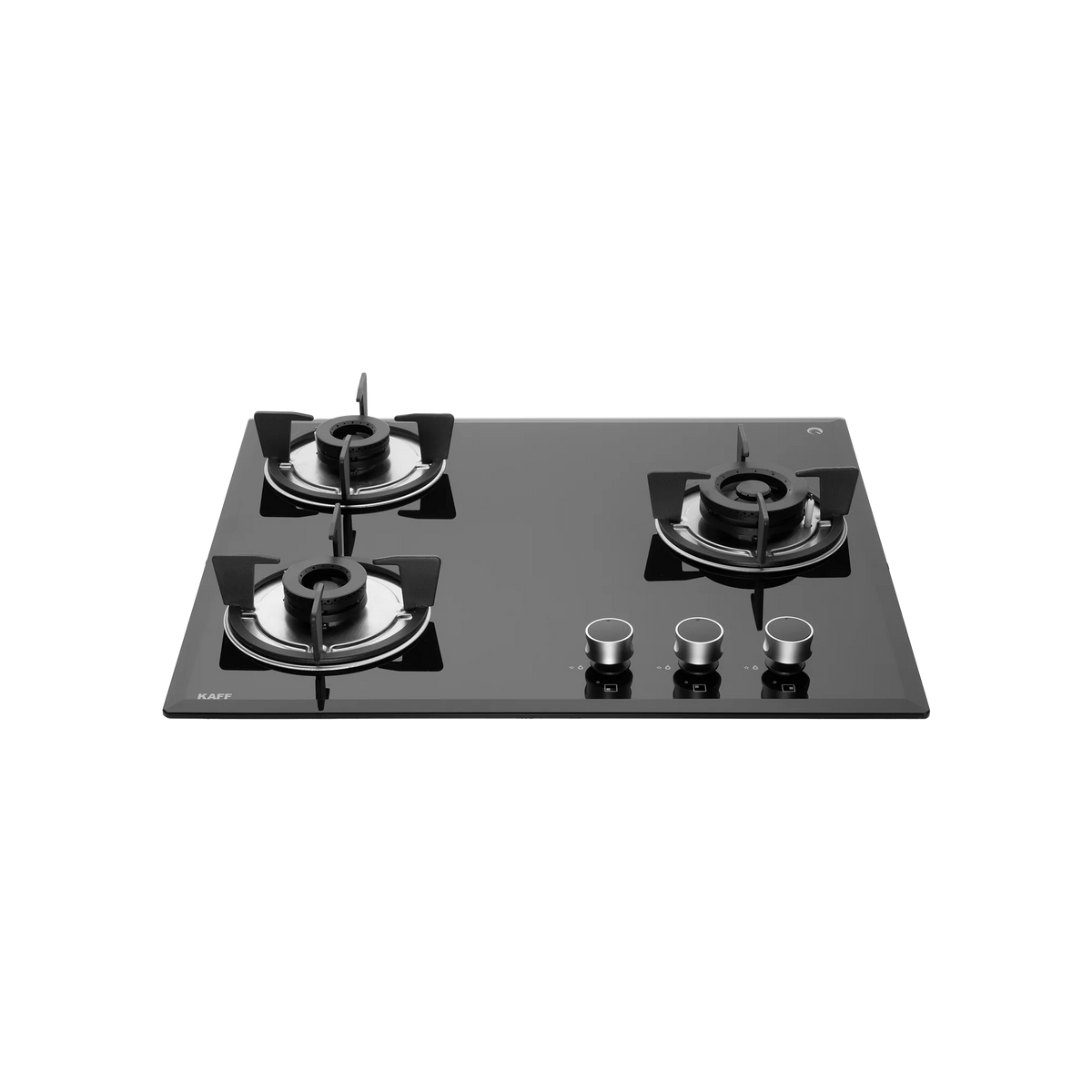 KAFF FBB 603 Built-in Hob | 3 Full Brass Burners | 60 cm | Auto Electric Ignition | Black Tempered Glass-3