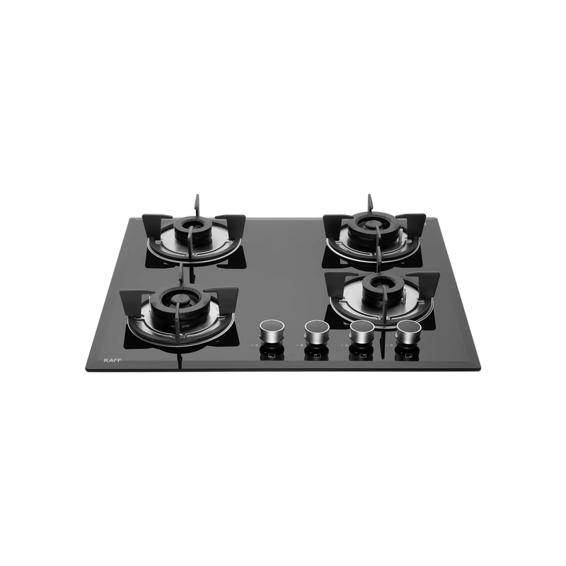 KAFF FBB 604 Built-in Hob | 4 Full Brass Burners | 60 cm | Auto Electric Ignition | Black Tempered Glass-3
