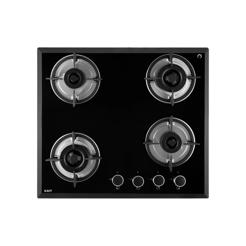 KAFF FBB 604 Built-in Hob | 4 Full Brass Burners | 60 cm | Auto Electric Ignition | Black Tempered Glass-4