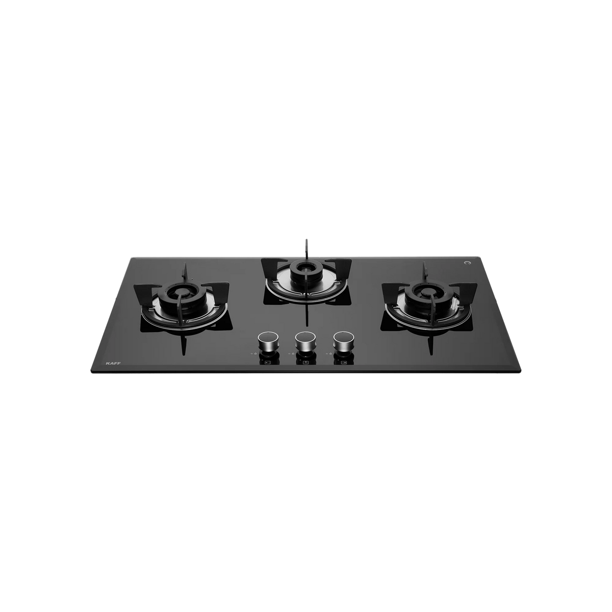 KAFF FBB 783 Built-in Hob | 3 Full Brass Burners | 78 cm | Auto Electric Ignition | Black Tempered Glass-3