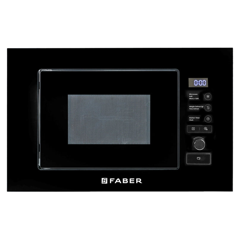 Faber FBIMWO 20L SG BK Built-in Microwave Oven – 20L Black Finish, Touch Control, 10 Auto Cook Menus, Defrost Function, Energy Efficient-2