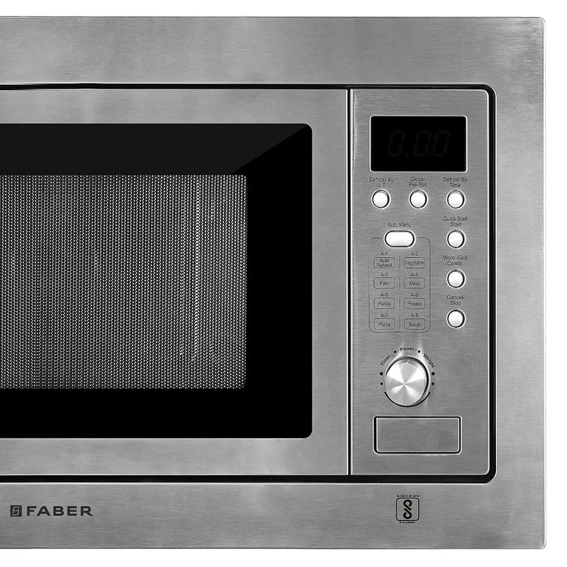 Faber FBIMWO 20L SG Built-in Microwave Oven – 20L Stainless Steel Finish, 10 Auto Cook Menus, Electric Control, Energy Efficient-7