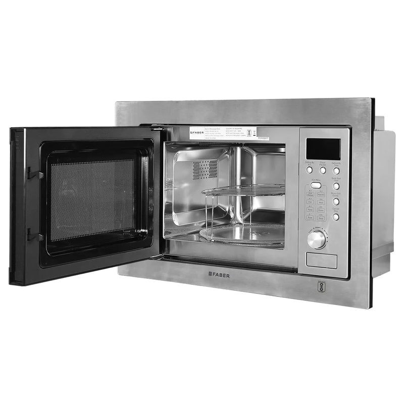 Faber FBIMWO 20L SG Built-in Microwave Oven – 20L Stainless Steel Finish, 10 Auto Cook Menus, Electric Control, Energy Efficient-3