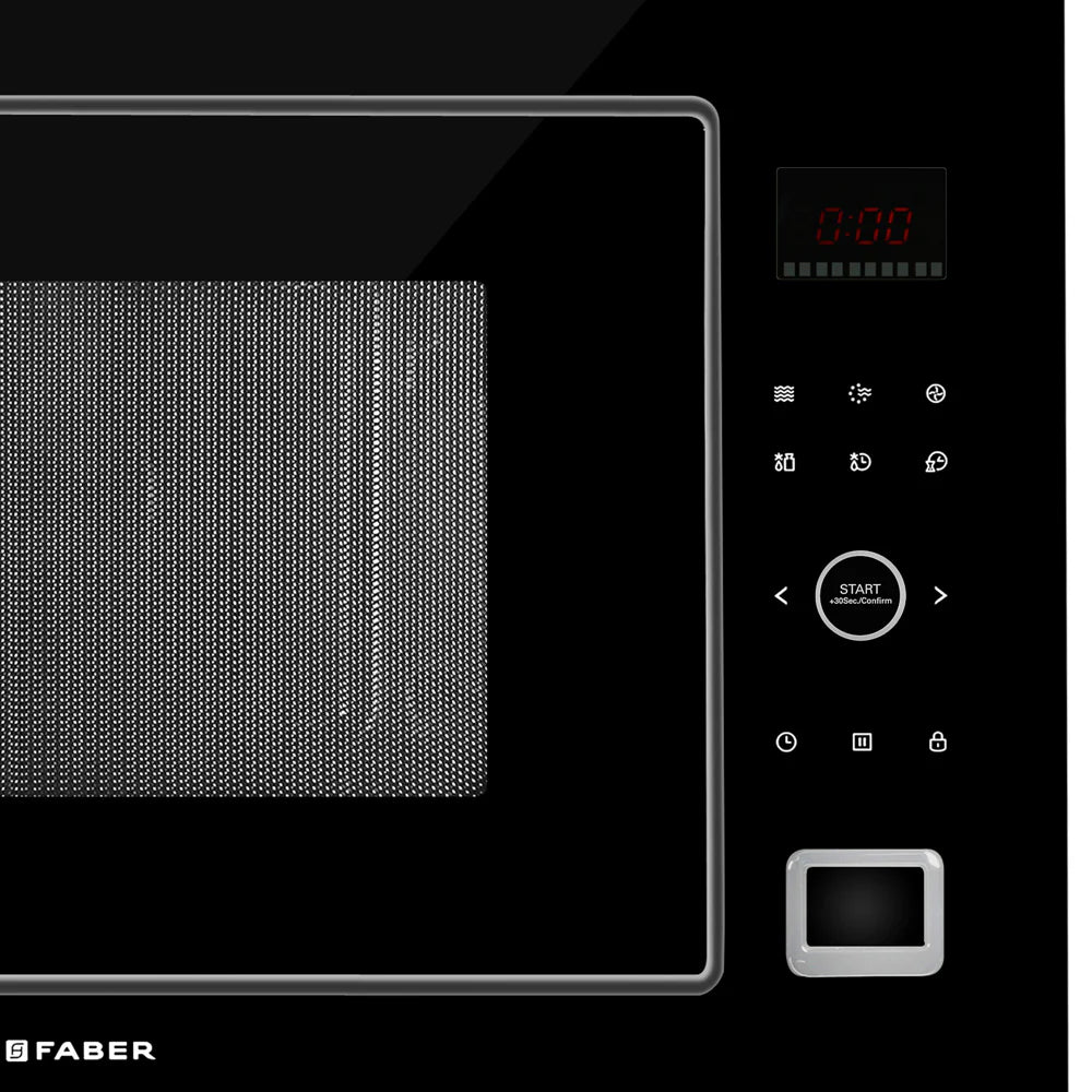 Faber FBIMWO 32L GLB Built-in Microwave Oven – 32L Black Glass, Microwave, Grill & Convection Cooking, 10 Auto Cook Menus, Energy Efficient-7
