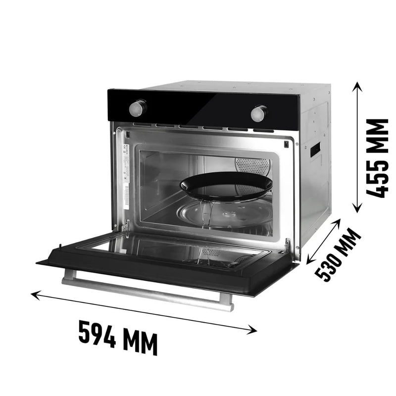 Faber FBIMWO 38L GLM Built-in Microwave Oven – 38L Black Mirror Glass, Grill, Microwave & Convection Cooking, Electric Control, Energy Efficient-7