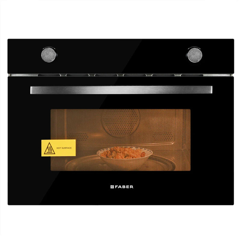Faber FBIMWO 38L GLM Built-in Microwave Oven – 38L Black Mirror Glass, Grill, Microwave & Convection Cooking, Electric Control, Energy Efficient-1