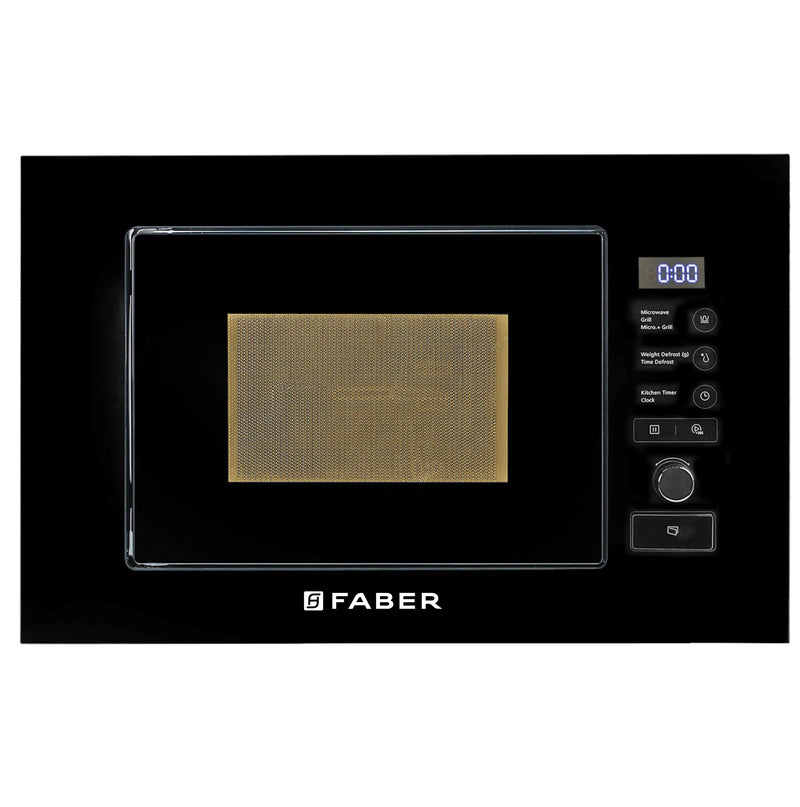 Faber FBIMWO 20L SG BK Built-in Microwave Oven – 20L Black Finish, Touch Control, 10 Auto Cook Menus, Defrost Function, Energy Efficient-9