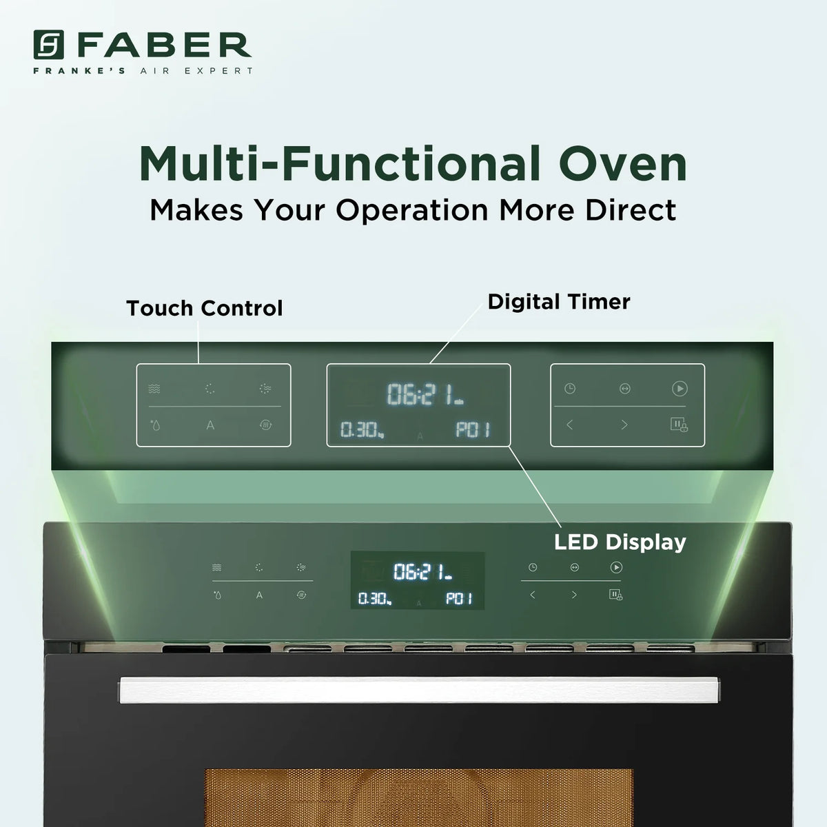 Faber FBIMWO 44L CGS TC Built-in Microwave Oven – 44L Black Finish, 13 Auto Cook Menus, Grill & Convection Cooking, Wall Mounted, Energy Efficient-11