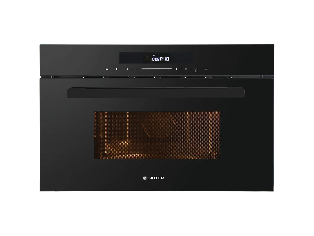Faber FBIMWO 34 CGS BK Built-in Microwave Oven – 34L Black Finish, Touch Control, Grill & Convection Cooking, 10 Auto Cook Menus