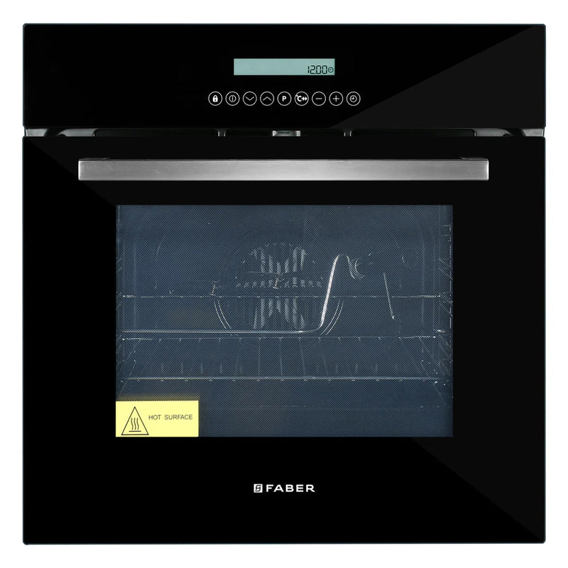 Faber FBIO 67L 10F GLB Built-in Oven – 67L Black Glass, 10 Cooking Functions, Sensor Touch Control with Memory, Digital Timer, Energy Efficient-1