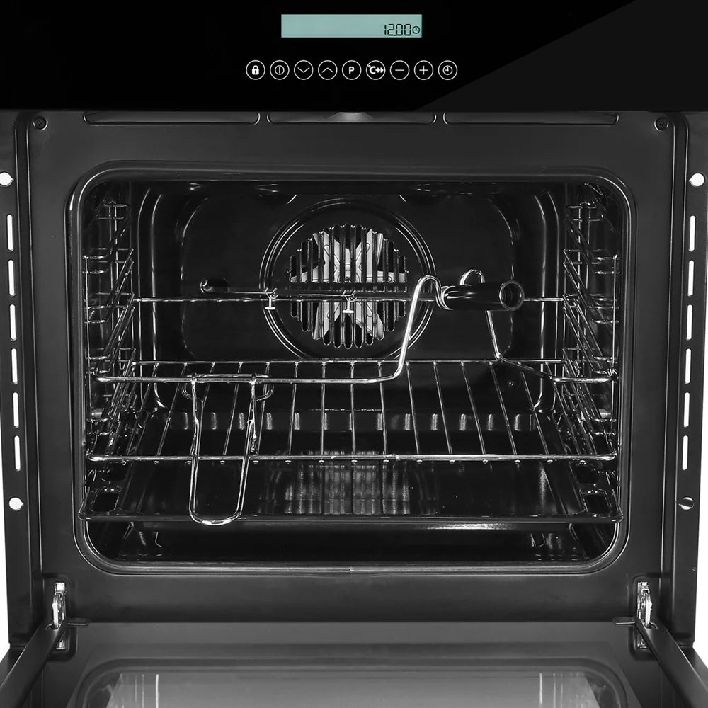 Faber FBIO 67L 10F GLB Built-in Oven – 67L Black Glass, 10 Cooking Functions, Sensor Touch Control with Memory, Digital Timer, Energy Efficient-6