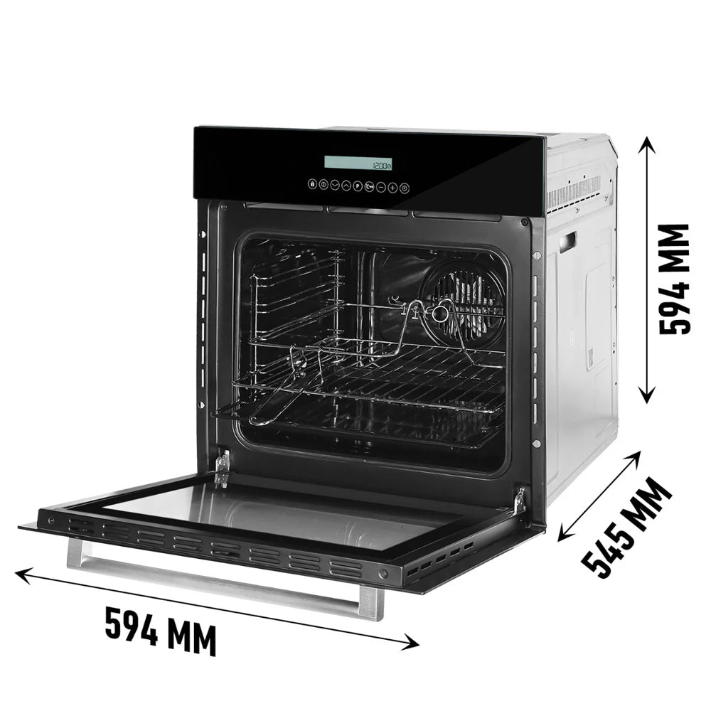 Faber FBIO 67L 10F GLB Built-in Oven – 67L Black Glass, 10 Cooking Functions, Sensor Touch Control with Memory, Digital Timer, Energy Efficient-7