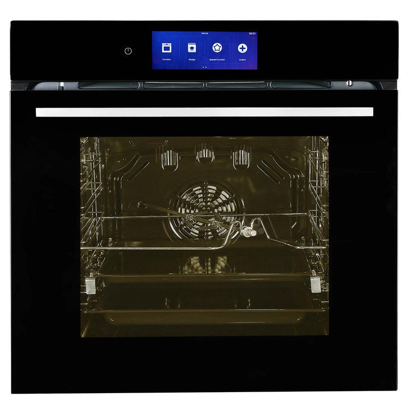 Faber FBIO 83L 18F TFT BK N Built-in Oven – 83L Black Glass, 18 Cooking Functions, TFT Touch Control, 3D Hot Air Circulation, Energy Efficient-1