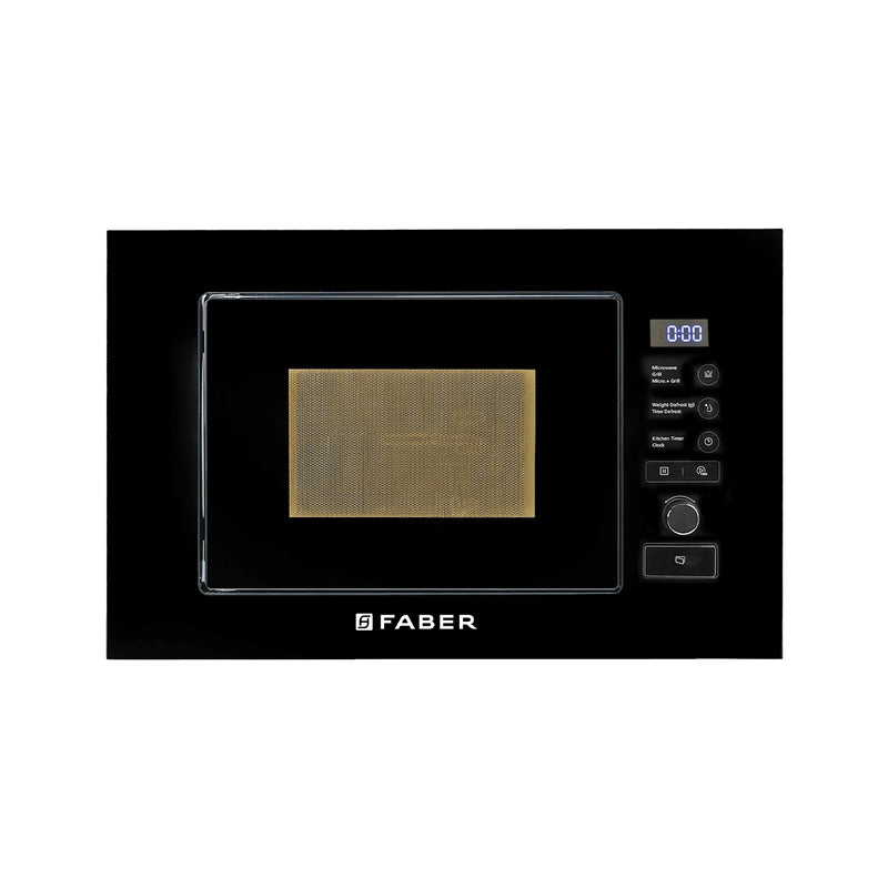 Faber FBIMWO 20L SG BK Built-in Microwave Oven – 20L Black Finish, Touch Control, 10 Auto Cook Menus, Defrost Function, Energy Efficient-3