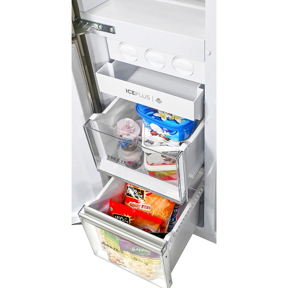 Haier 598L 3 Star Graphite Black 3 Door Smart Convertible Side-by-Side Refrigerator | HRT-683GKU1-10