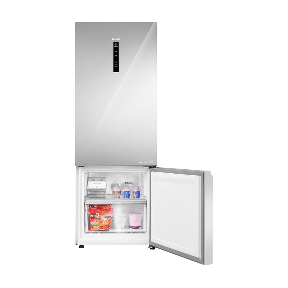 Haier 355L 2 Star Mirror Glass Bottom Mount Refrigerator | HRB-4052PMGA-P-4