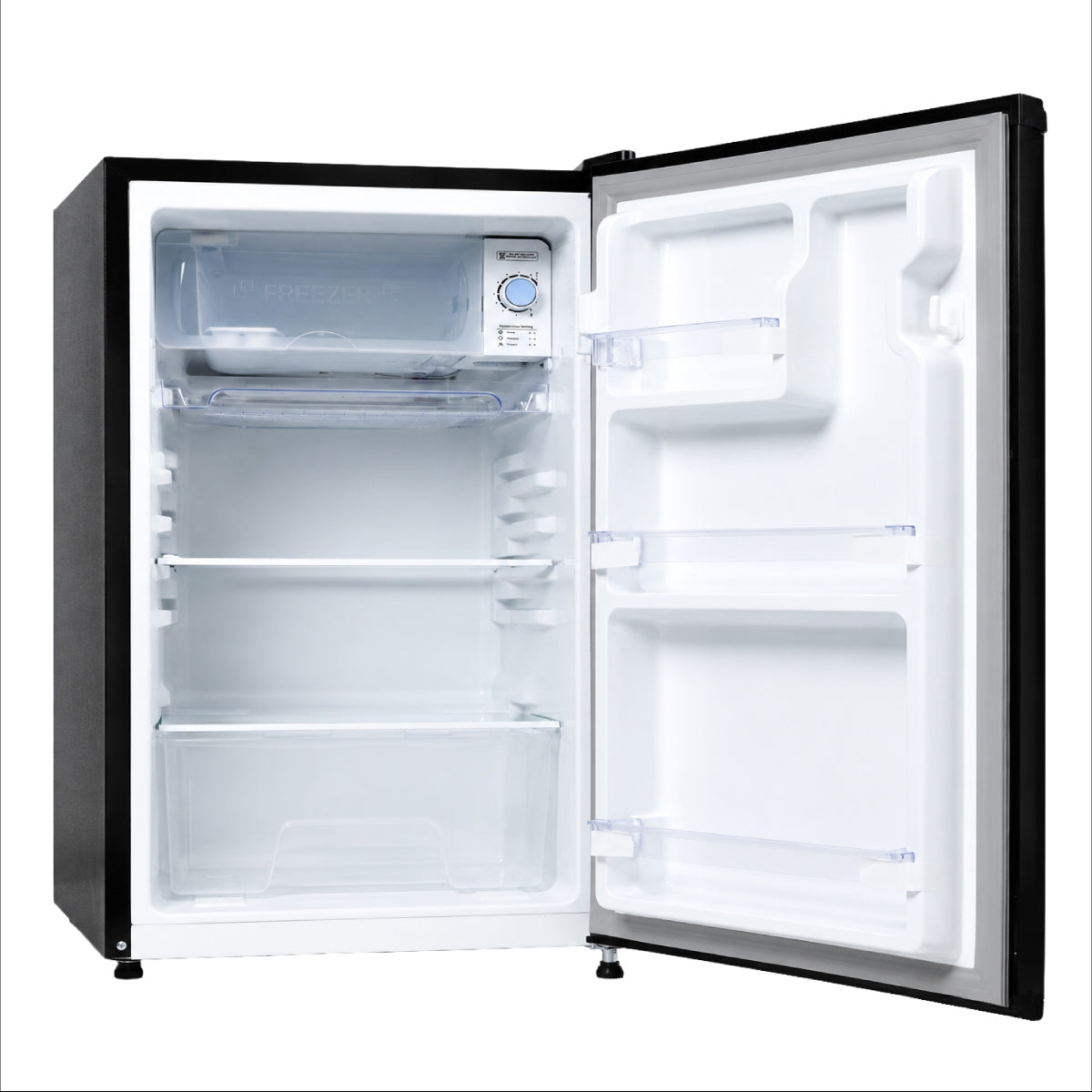 Haier 100L Black Steel Bedroom Single Door Refrigerator | HRD-1252KSA-4