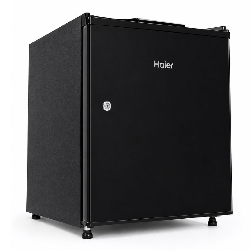 Haier 50L Black Steel Bedroom Single Door Refrigerator | HRD-752KSA-3
