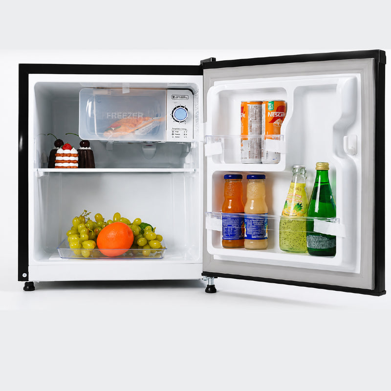 Haier 50L Black Steel Bedroom Single Door Refrigerator | HRD-752KSA-2