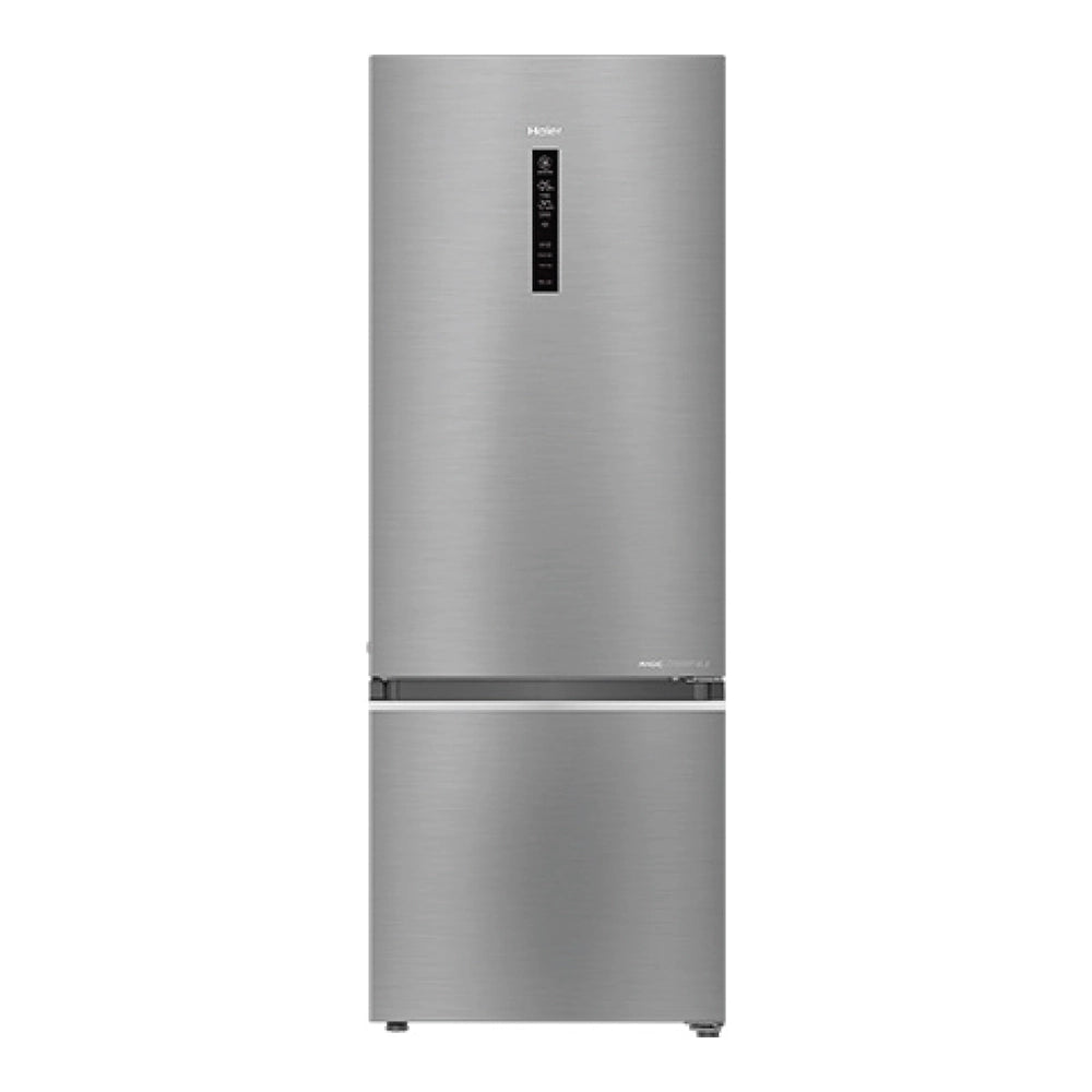 Haier 445L 1 Star Inox Steel Bottom Mount Refrigerator  (HRB-4951BISA-P)-1