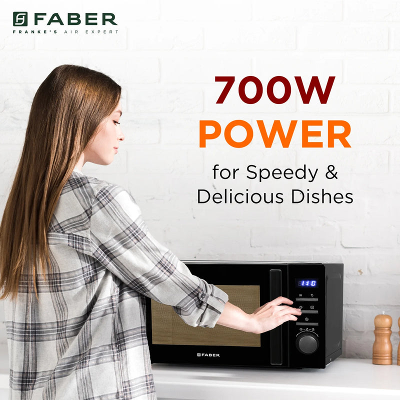 Faber FMW Instacook 20_S Digital Microwave Oven – 20L Capacity, 700W Power, Digital Control, 5 Power Levels, Child Lock-12