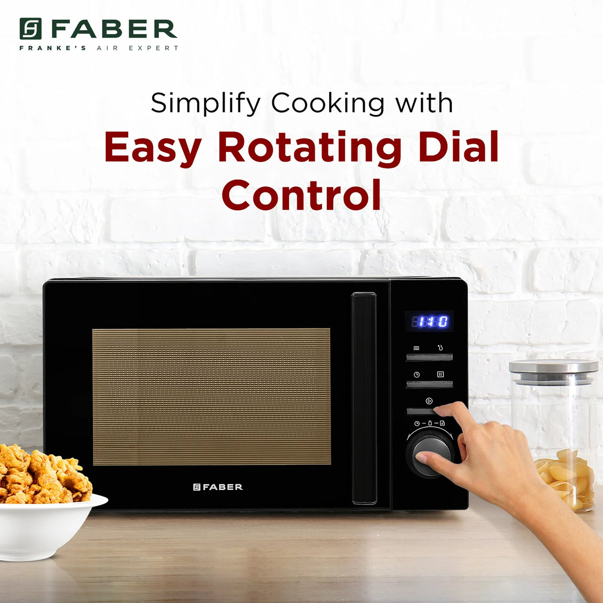 Faber FMW Instacook 20_S Digital Microwave Oven – 20L Capacity, 700W Power, Digital Control, 5 Power Levels, Child Lock-4