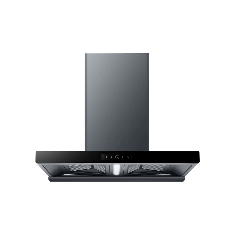 KAFF Hagen 90 90 cm Auto Clean Wall Chimney (Grey Finish)-1