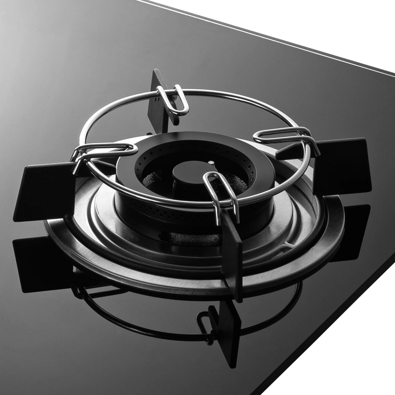 KAFF HBR 604A Built-in Hob | 4 Brass Burners | 60 cm | Auto Electric Ignition | Black Tempered Glass-3