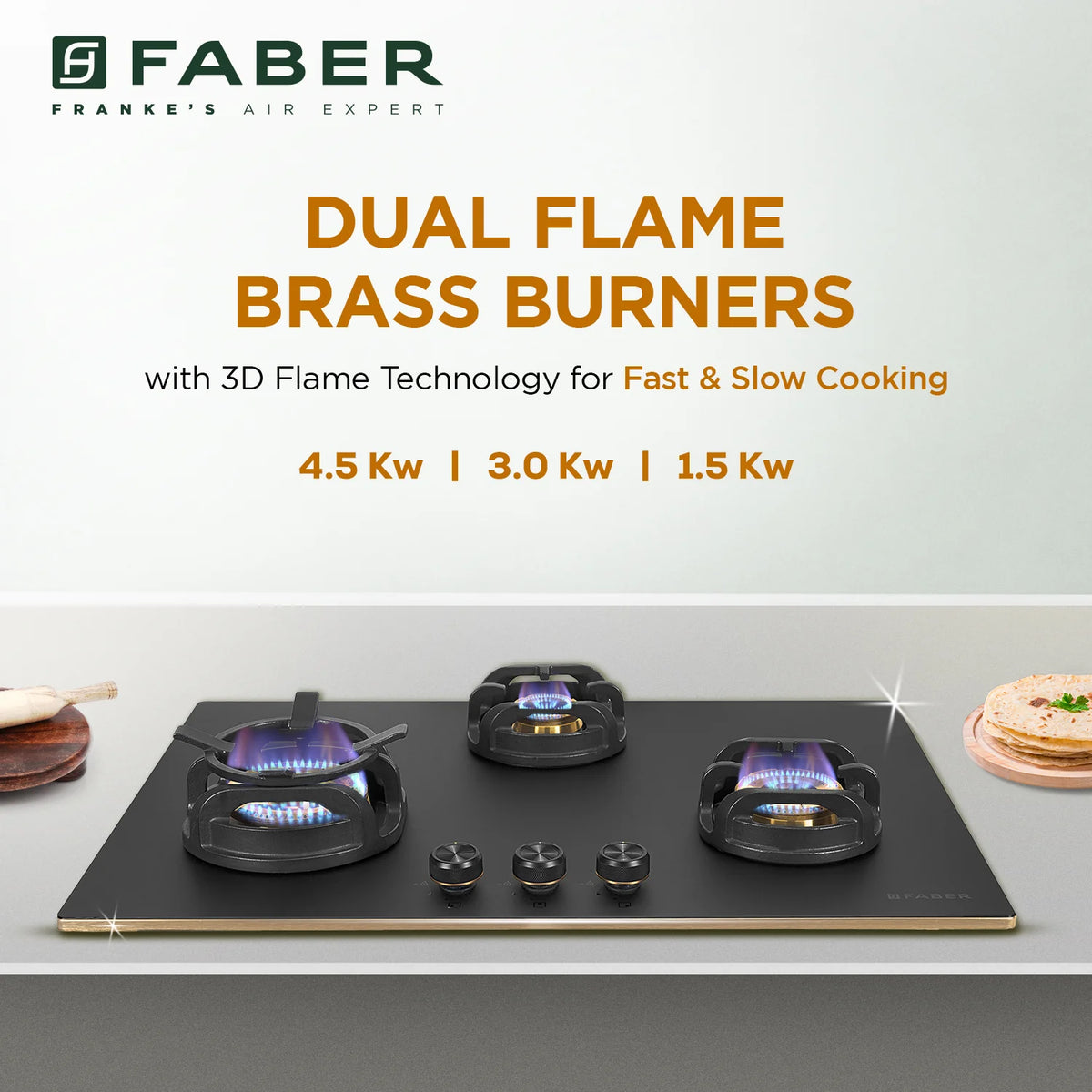 Faber Hob Verona HD783 CI FFD AI 75 cm Built-In Gas Hob – 3 Brass Burners, Flame Failure Safety & Auto-Ignition-12
