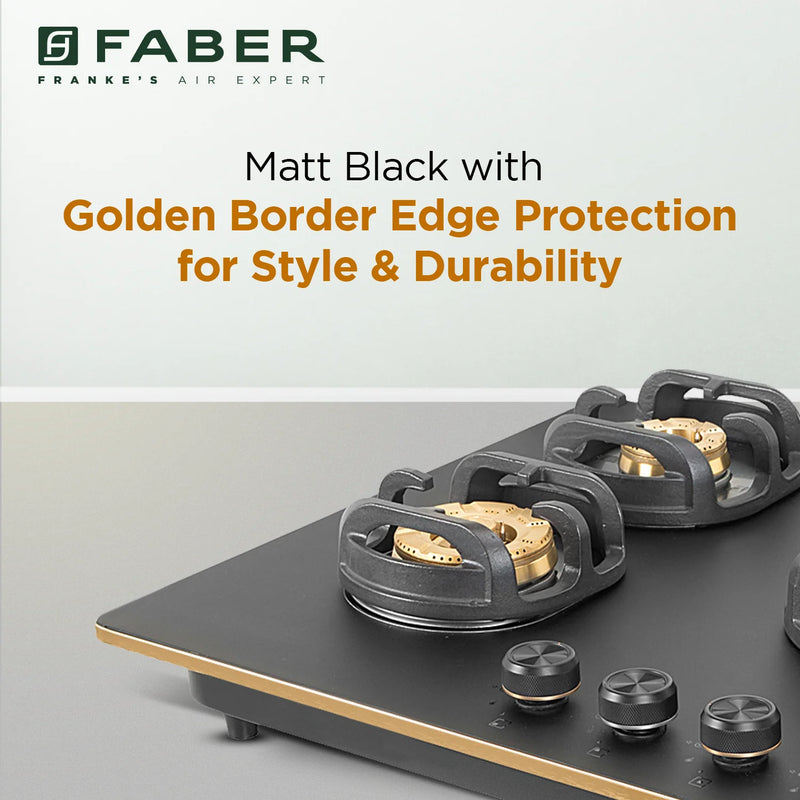 Faber Verona HD905 CI FFD AI 90 cm Built-In Gas Hob – 5 Brass Burners, Flame Failure Safety & Auto-Ignition-8