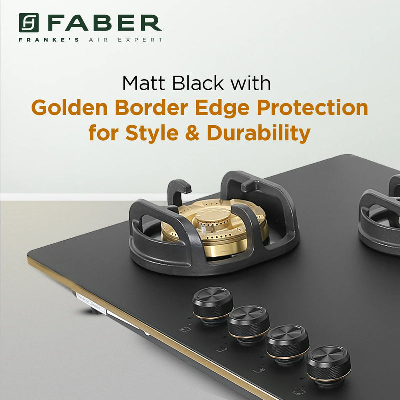 Faber Verona HD904 CI FFD AI 90 cm Built-In Gas Hob – 4 Brass Burners, Flame Failure Safety & Auto-Ignition-7