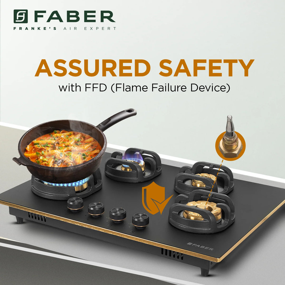 Faber Verona IND HD-724 CI FFD AI 72 cm Built-In Gas Hob – 4 Brass Burners, Flame Failure Safety & Auto-Ignition-13