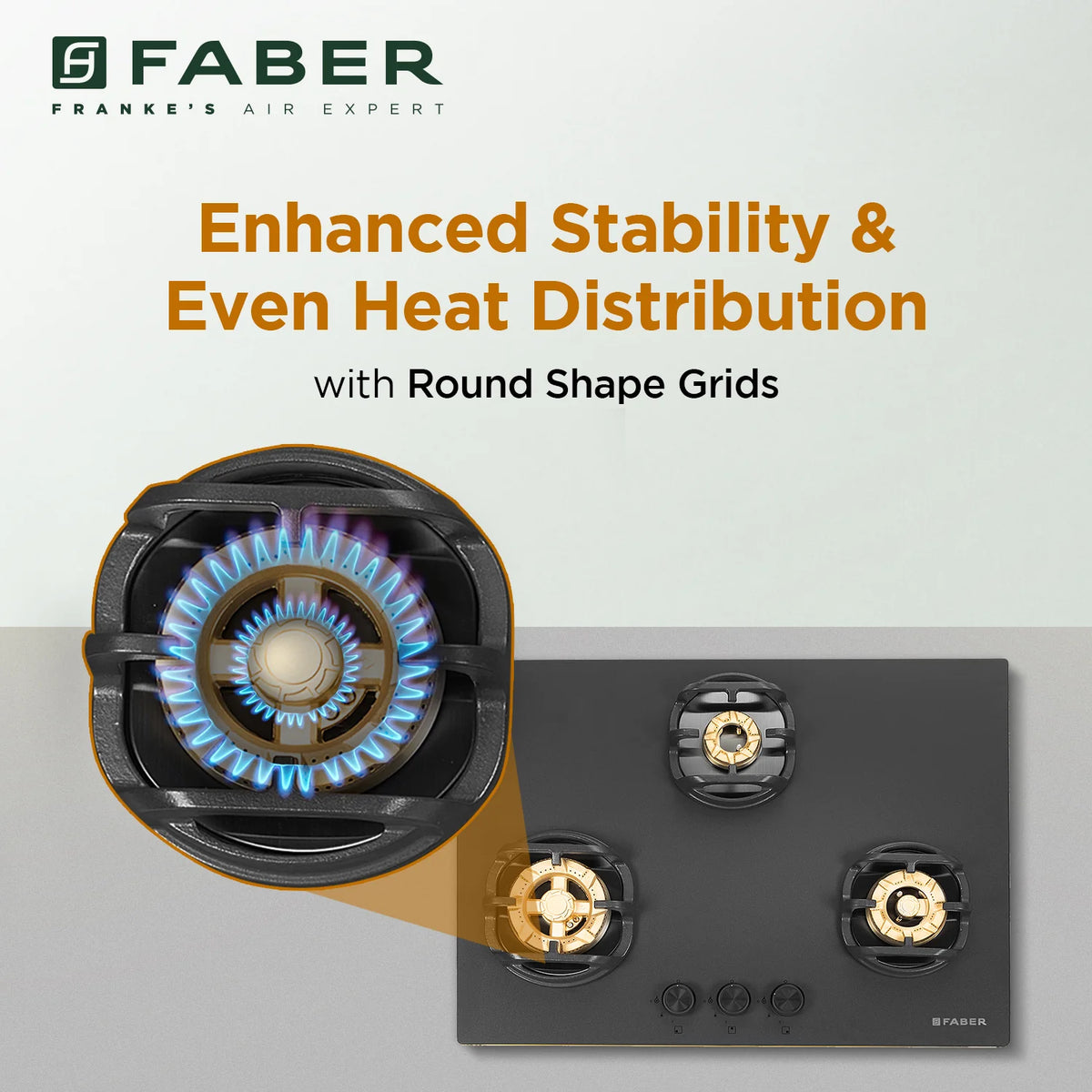 Faber Hob Verona HD723 CI FFD AI 72 cm Built-In Gas Hob – 3 Brass Burners, Flame Failure Safety & Cast Iron Pan Supports-15