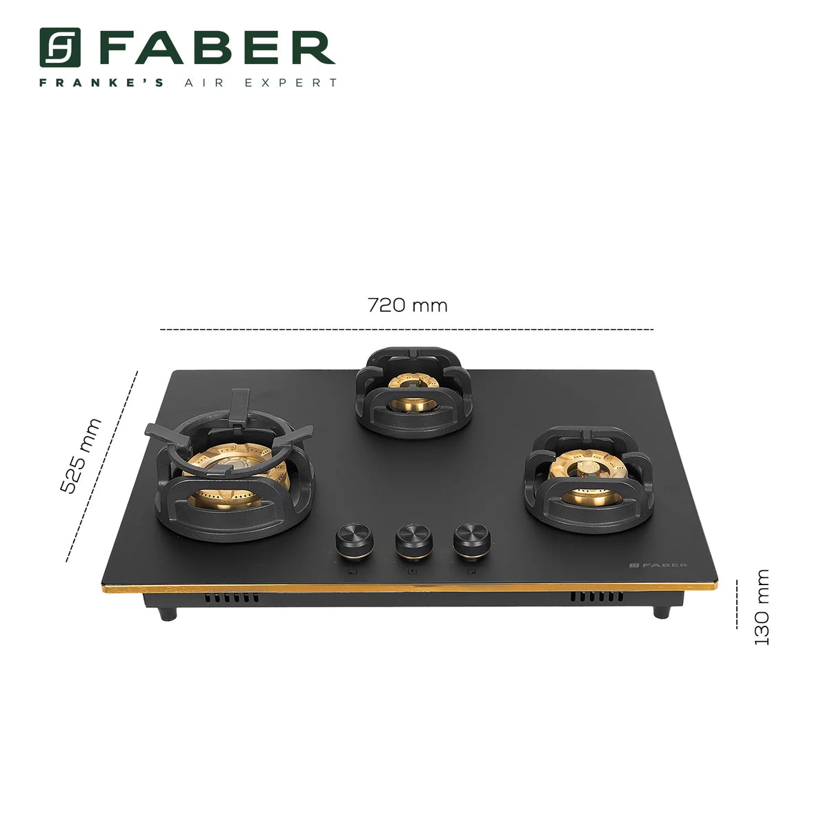 Faber Hob Verona HD723 CI FFD AI 72 cm Built-In Gas Hob – 3 Brass Burners, Flame Failure Safety & Cast Iron Pan Supports-16