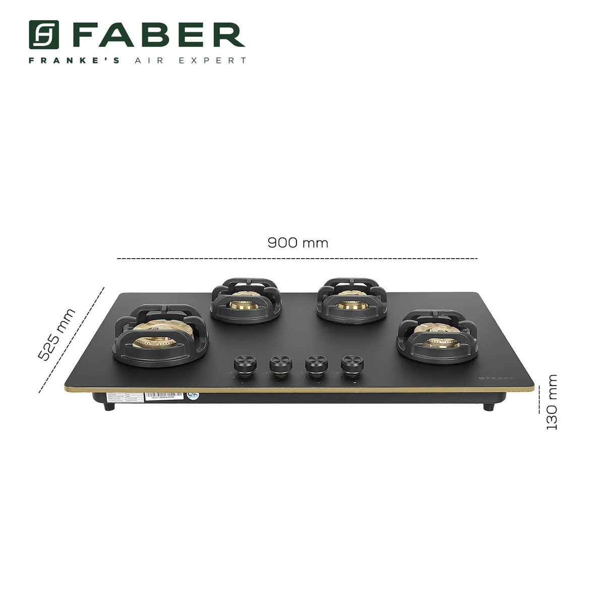 Faber Verona HD904 CI FFD AI 90 cm Built-In Gas Hob – 4 Brass Burners, Flame Failure Safety & Auto-Ignition-11
