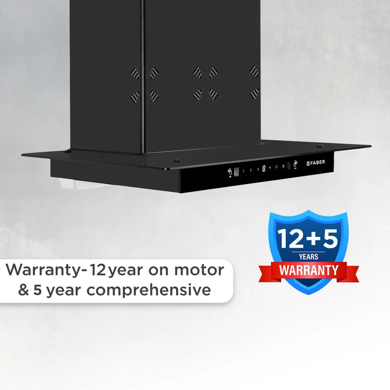 Faber Cosmos 3D HC SC BK BF 60 cm Wall-Mounted Chimney – 1400 m³/hr Suction, Baffle Filter & Auto-Clean-11