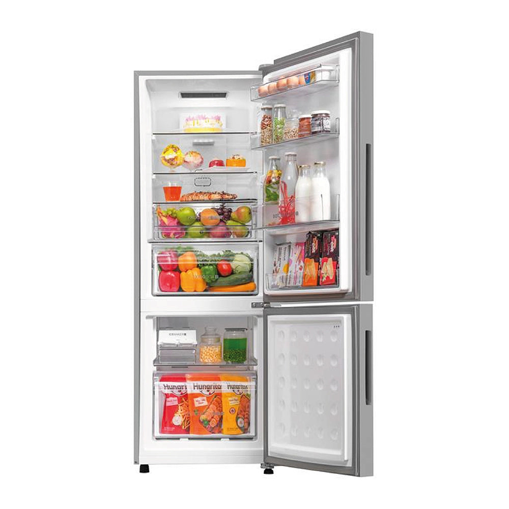 Haier 265L 2 Star Nickel Steel Bottom Mount Refrigerator  Model: HRB-3152IBNSA-P-2