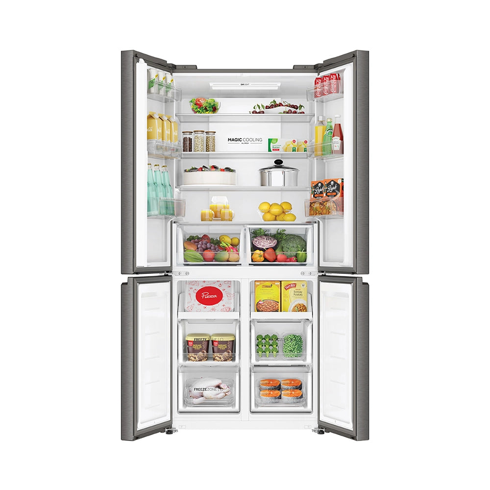 Haier Lumiere 520L 3 Star Inox Steel French Door Refrigerator (HRB-600IS)-3