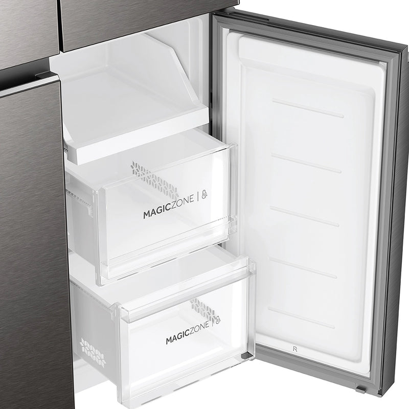 Haier Lumiere 520L 3 Star Inox Steel French Door Refrigerator (HRB-600IS)-10