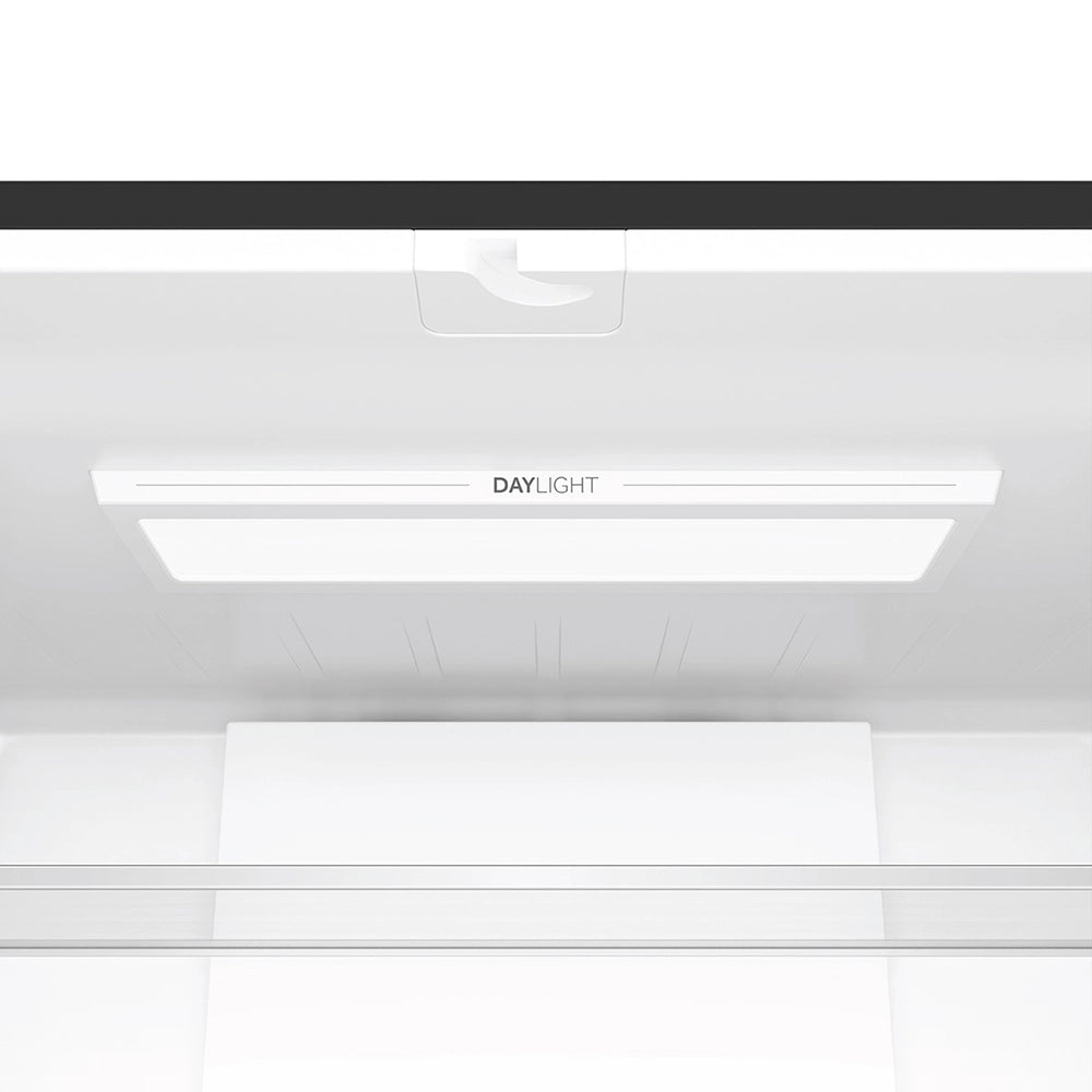 Haier Lumiere 520L 3 Star Black Glass French Door Refrigerator with Smart Sense AI | HRB-600KGU1-7