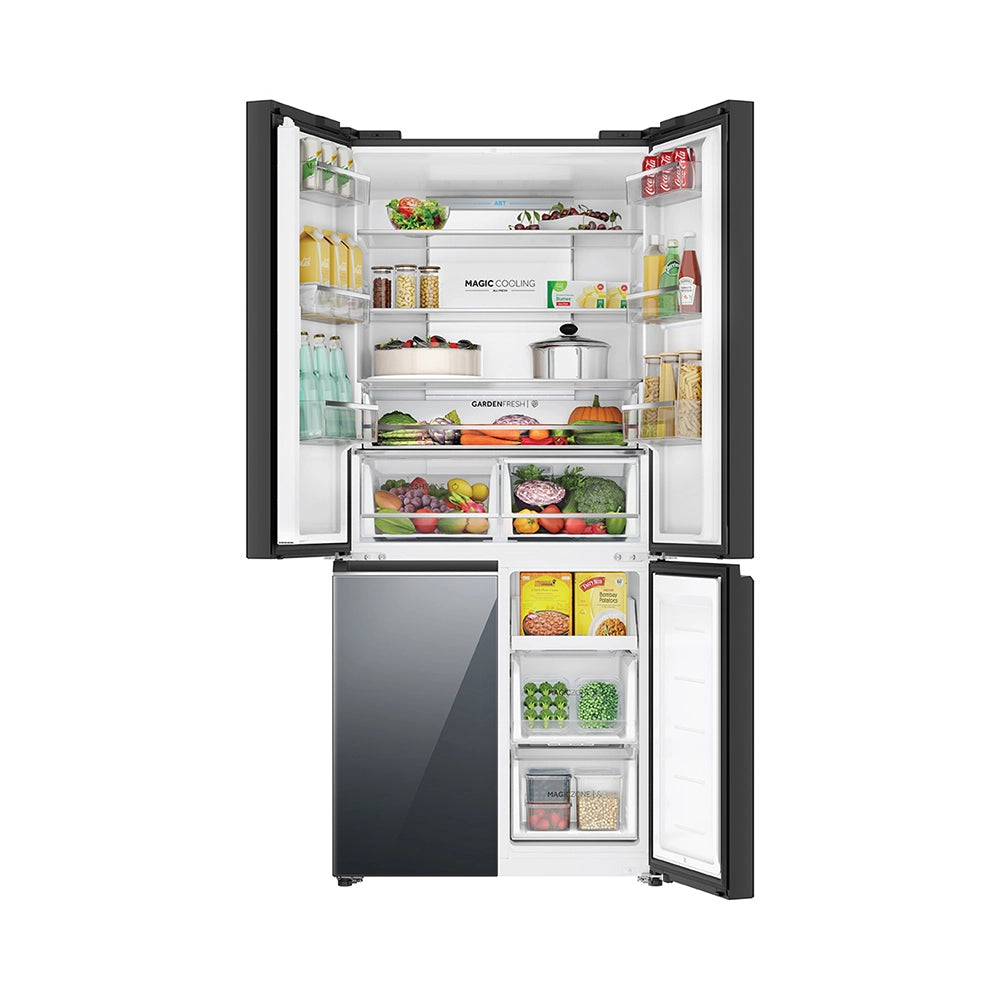 Haier Lumiere 520L 3 Star Mirror Glass French Door Refrigerator with Smart Sense AI | HRB-600MGU1-2