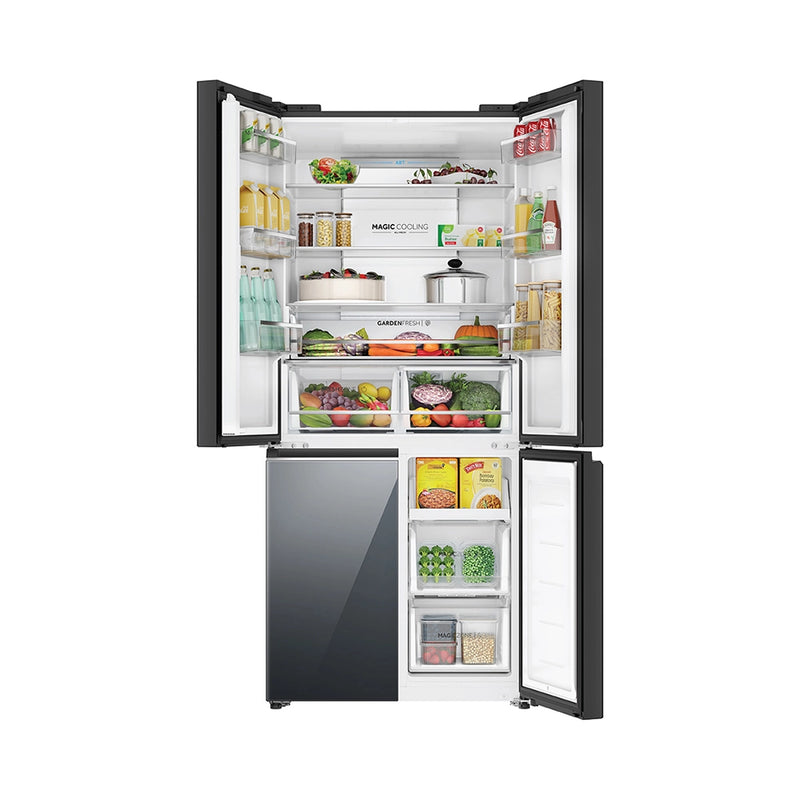 Haier Lumiere 520L 3 Star Mirror Glass French Door Refrigerator with Smart Sense AI | HRB-600MGU1-2