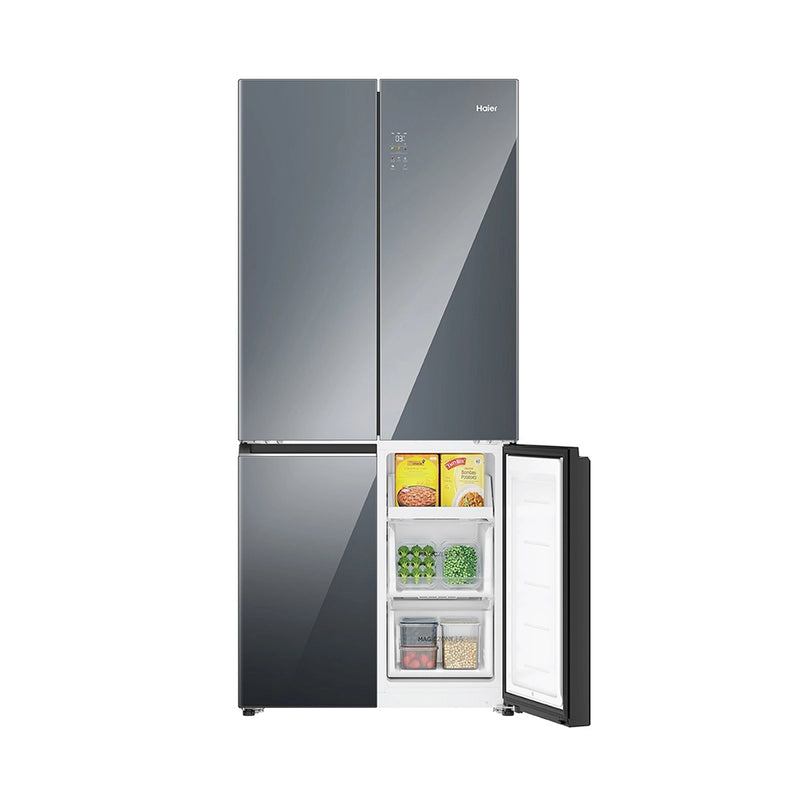 Haier Lumiere 520L 3 Star Mirror Glass French Door Refrigerator with Smart Sense AI | HRB-600MGU1-11